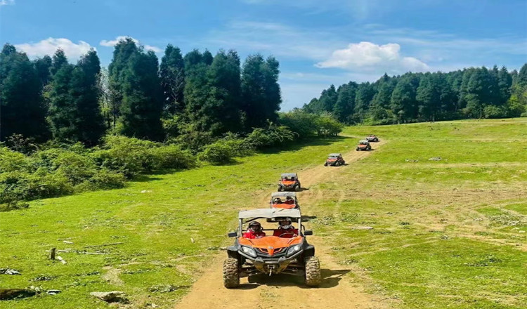 武陵山国家森林公园沙滩越野车体验