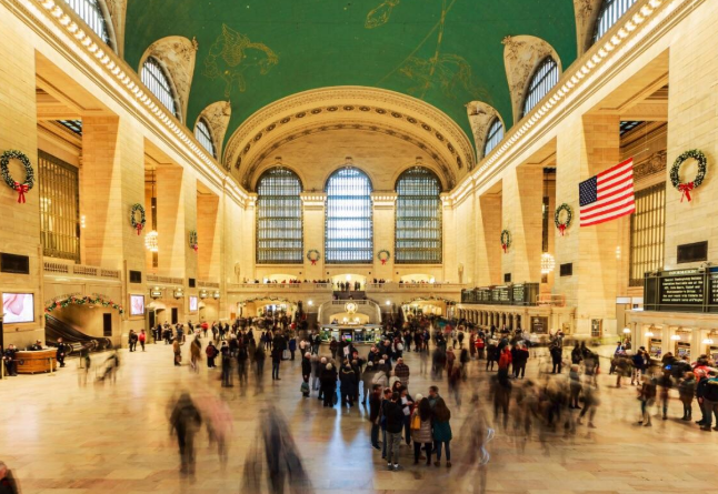 纽约网红地标打卡一日游中央车站纽约公共图书馆dumbo区高线公园