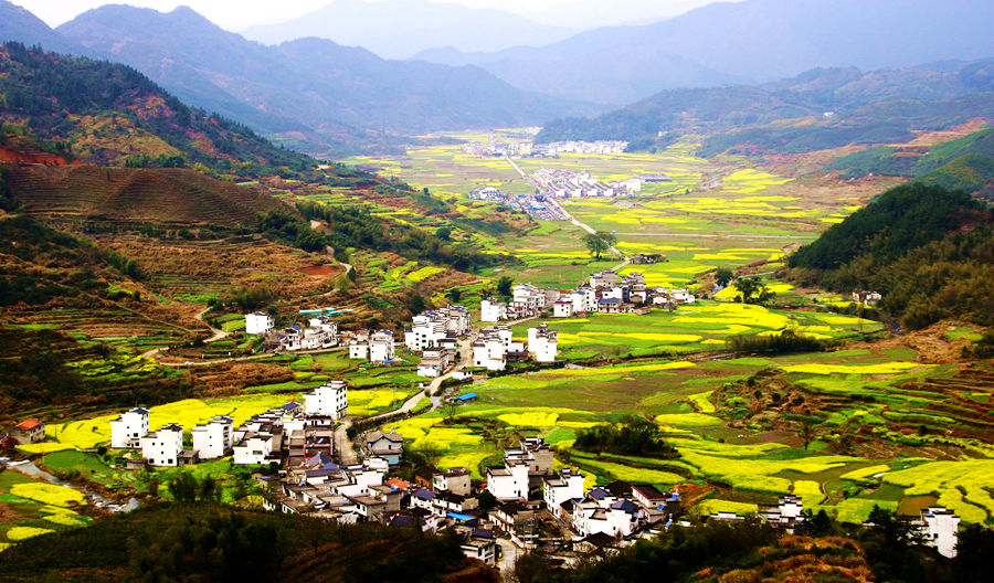 北方成团全景徽州江西婺源油菜花黄山杭州西湖九华大佛千岛湖宏村6天5