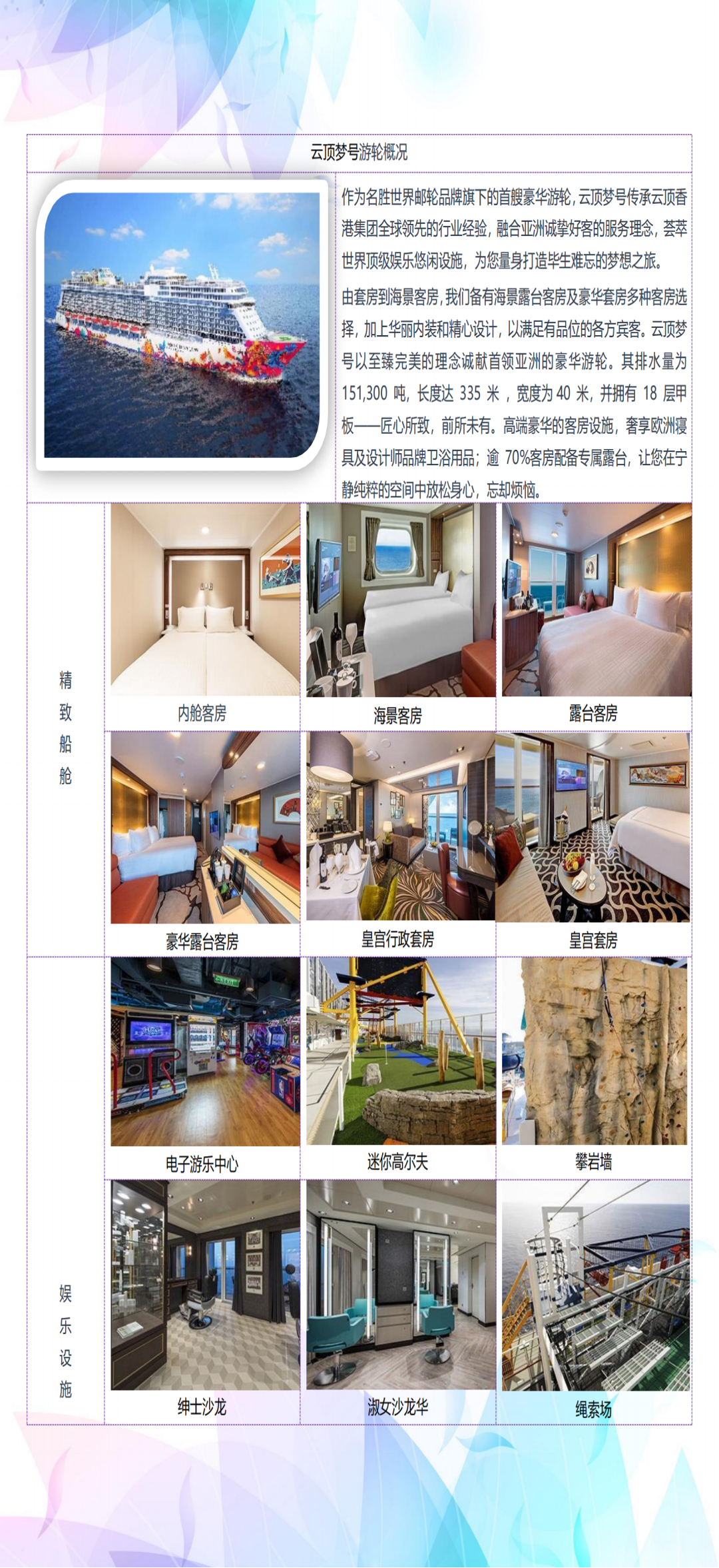 提前报名立减500名胜世界邮轮云顶梦号全国出发新马海陆空豪华邮轮6
