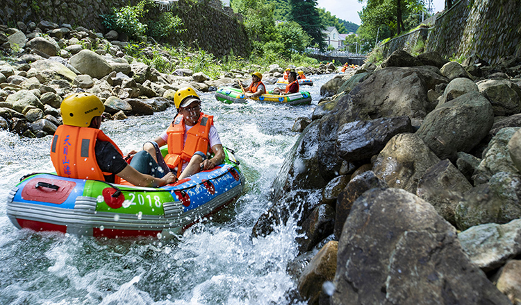 清凉甘甜碧色清溪 安吉天目山漂流 游历高山流水 杭州出发),马蜂窝