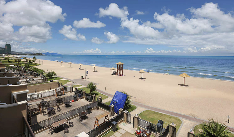 出门沙滩惠州双月湾虹海湾二期海边别墅2天1夜一线海景出门即沙滩花园