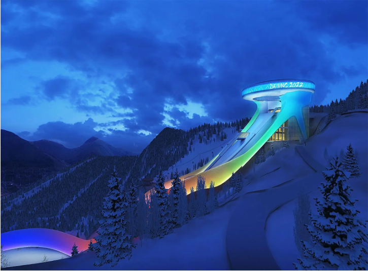 张家口崇礼颁奖广场古杨树赛区国家跳台滑雪中心翠云山国际旅游度假区