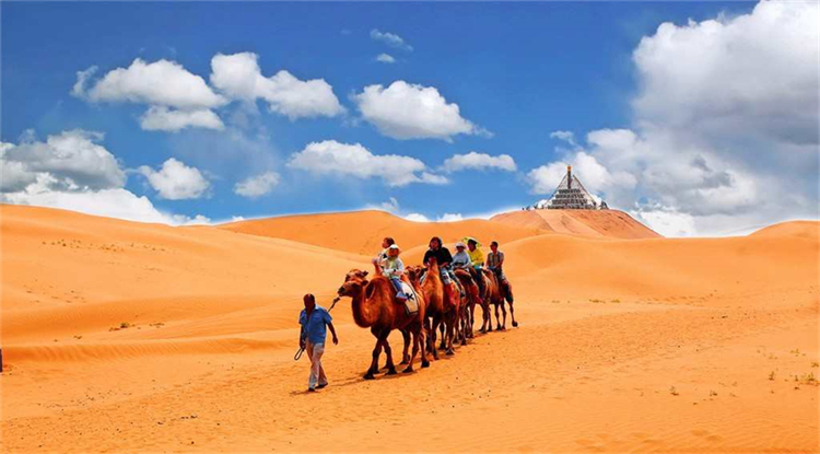 内蒙库布齐沙漠20km初级沙漠徒步挑战中国第七大沙漠4日游星空露营