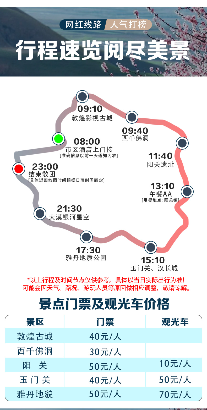 西游记 敦煌古城 西千佛洞 阳关 玉门关一日游(赠送旅游盲盒惊喜连连