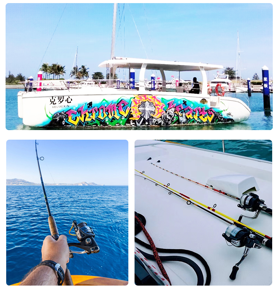 三亚出海纯海钓体验(专业钓鱼艇 零经验也能钓到鱼 船长新授钓鱼技巧