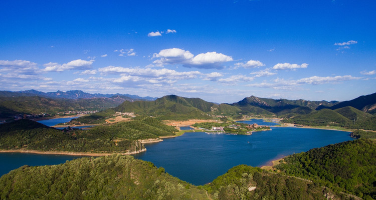 北京周边游平谷碧波荡漾金海湖登碧波岛金海湖一日游