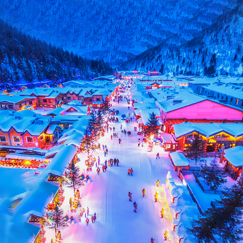 【0自费】哈尔滨亚布力雪乡6天5晚·全程5钻/5星酒店(一价全含 不限时