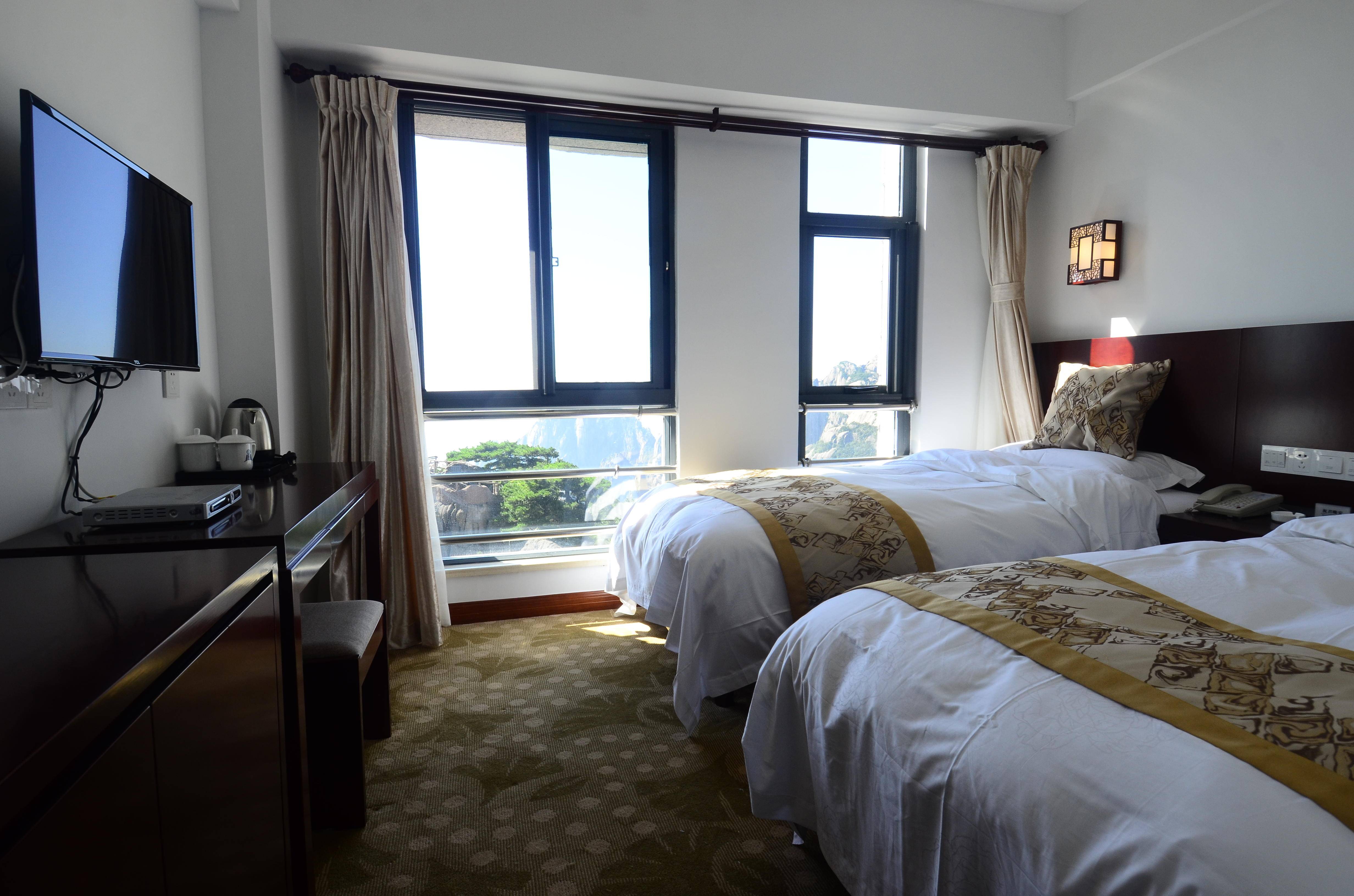 黄山光明顶山庄1晚住宿套餐黄山日出日落云海圣地黄山高海拔酒店免费