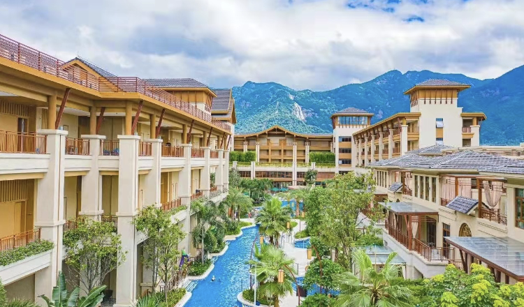 广州增城森林海温泉度假酒店2天1夜室内外温泉私家泡池湖上运动项目近