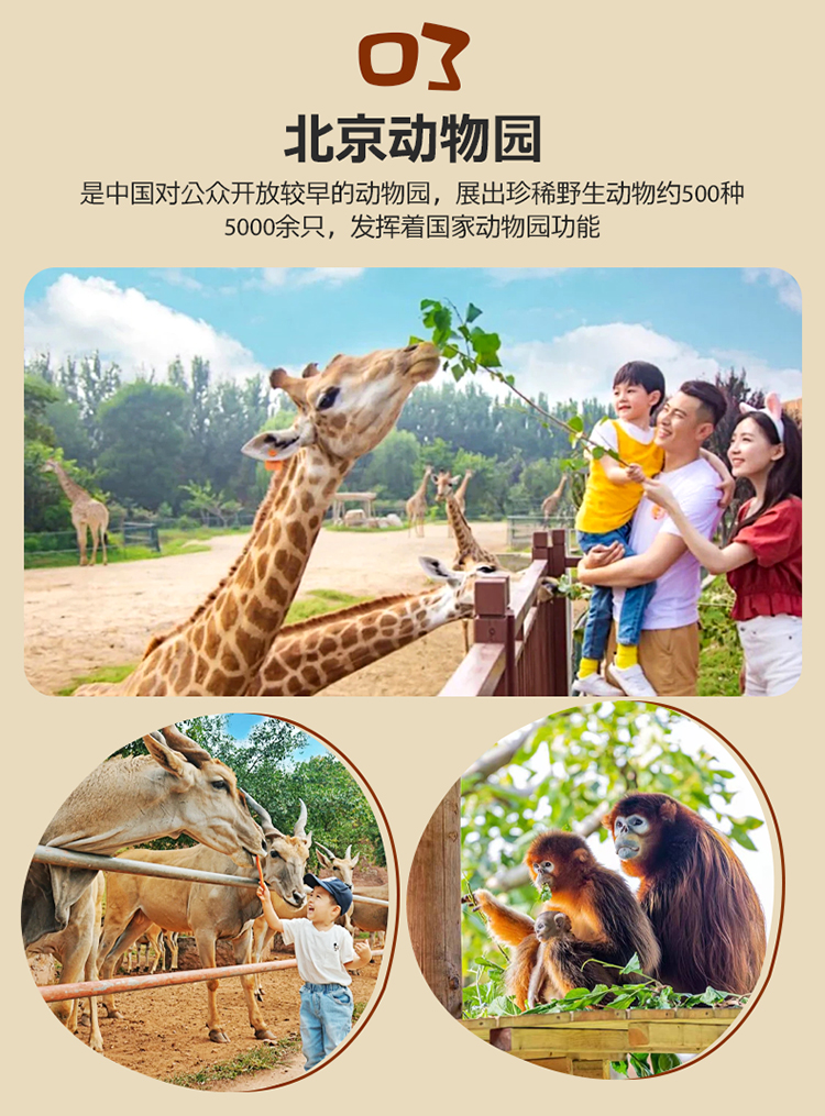 游(天安门观升旗 故宫 卡乐星球 北京动物园 中国科技馆 八达岭 清华