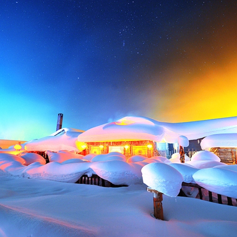 哈尔滨2人团东北雪景5日游当地老司机玩转雪景哈尔滨圣索菲亚大教堂