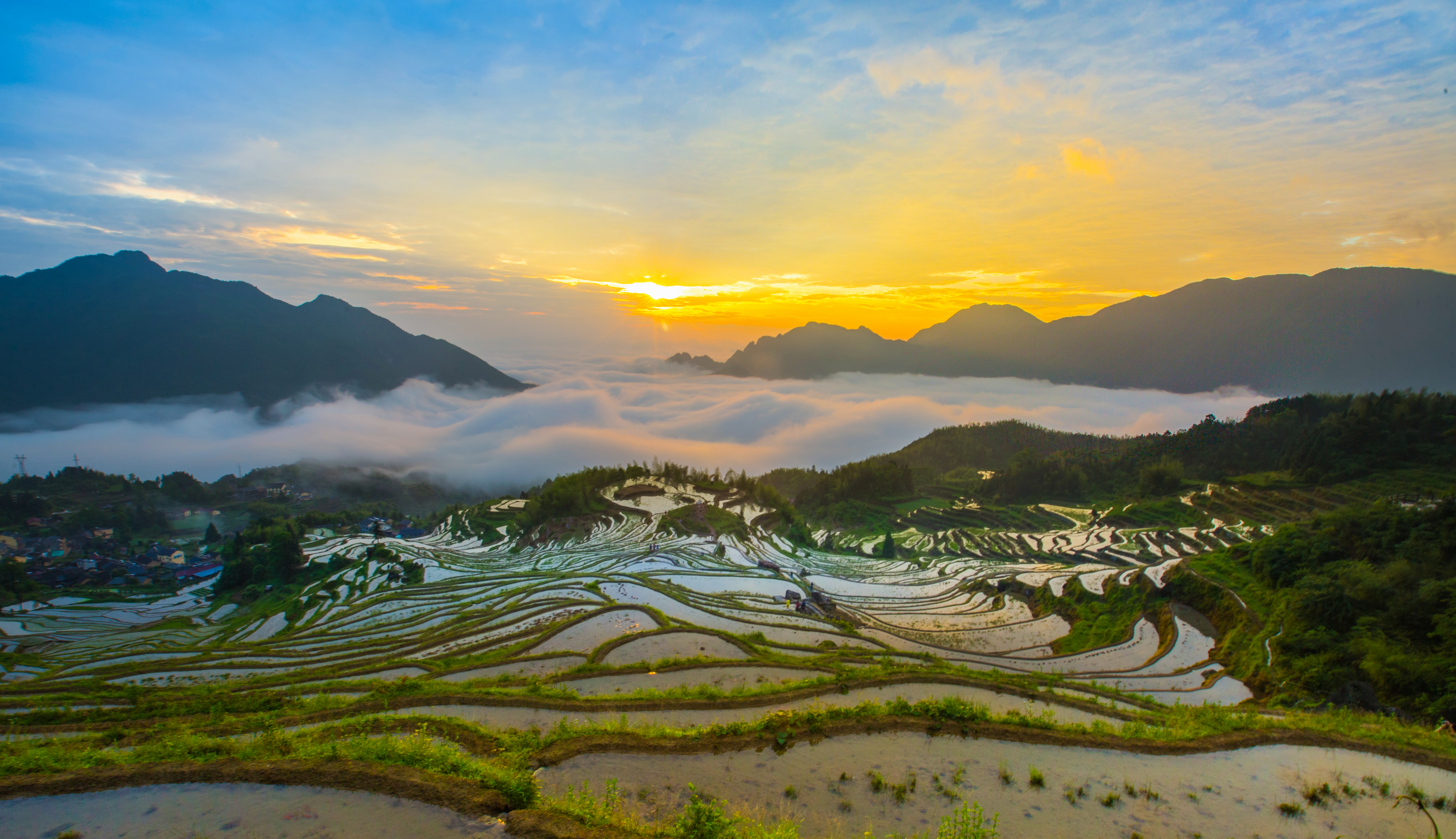上榜cnn的云海日出绝美梯田云和梯田云想家酒店2天1晚温馨房1晚双人