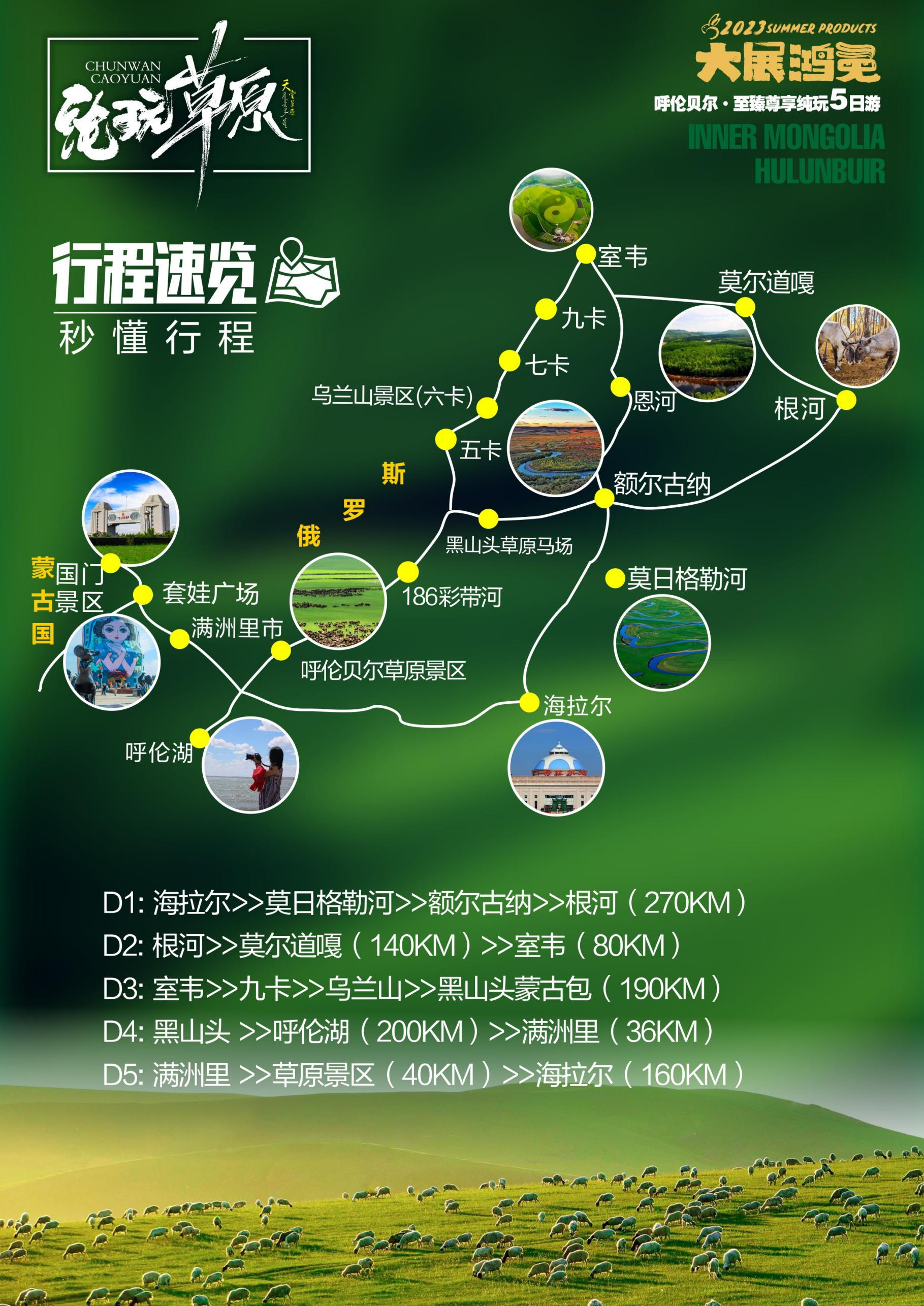 额尔古纳湿地 室韦 莫日格勒河 莫尔道嘎 根河 呼伦湖 满洲里 黑山头)