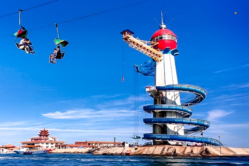 周末2日游又见仙螺岛南北戴河网红打卡阿那亚地中海风情碧螺塔仙螺岛