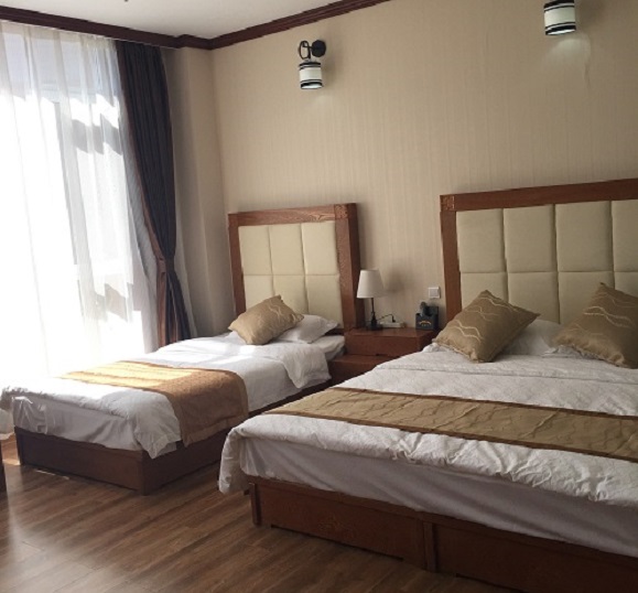 唐山乐亭金沙岛温泉假日酒店住宿一晚(这里有广阔的沙滩,光着脚丫踩在