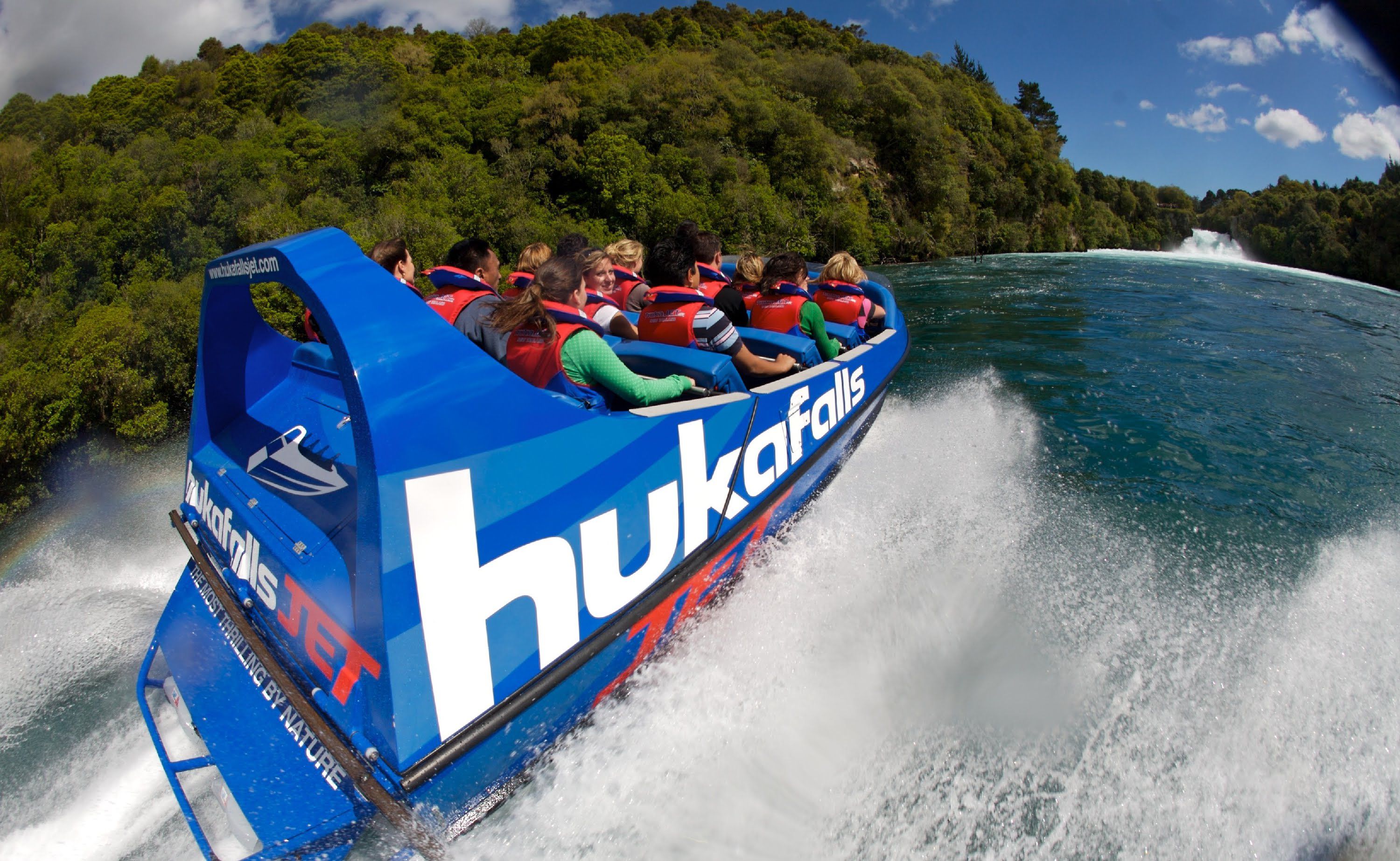 新西兰陶波hukafallsjet胡卡瀑布喷射快艇之旅