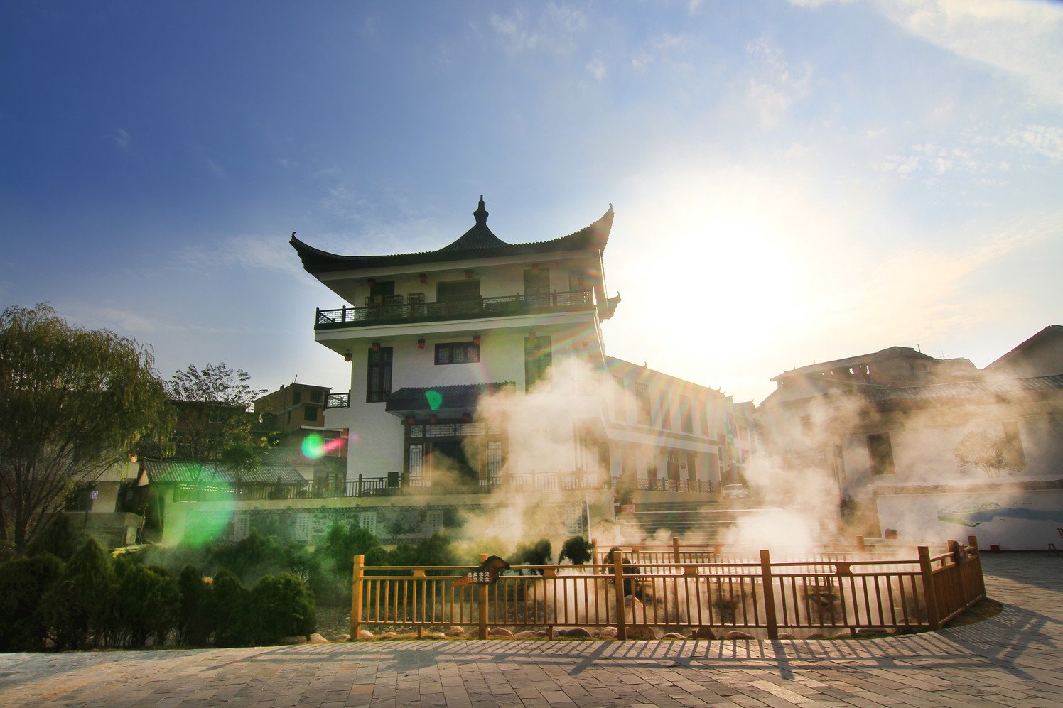 湖南郴州汝城温泉福泉山庄住宿一晚含双人早餐双人温泉