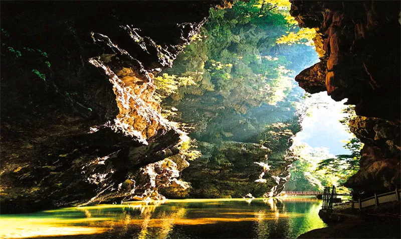 广西百色通灵大峡谷门票梦幻峡谷洞中瀑布2小时生效