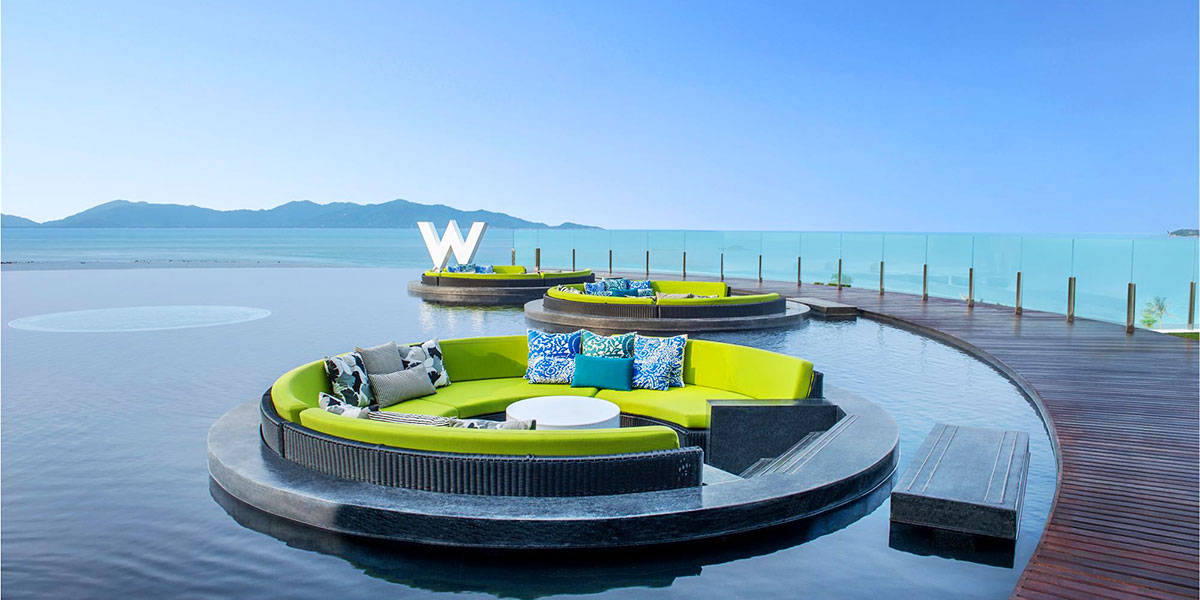 苏梅岛国际五星w度假酒店wretreatkohsamui私家海滩可住2大2小2位儿童