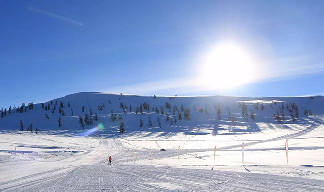 阿勒泰阿尔泰山野雪公园营地滑雪一日门票粉雪适应雪地摩托上升方式雪