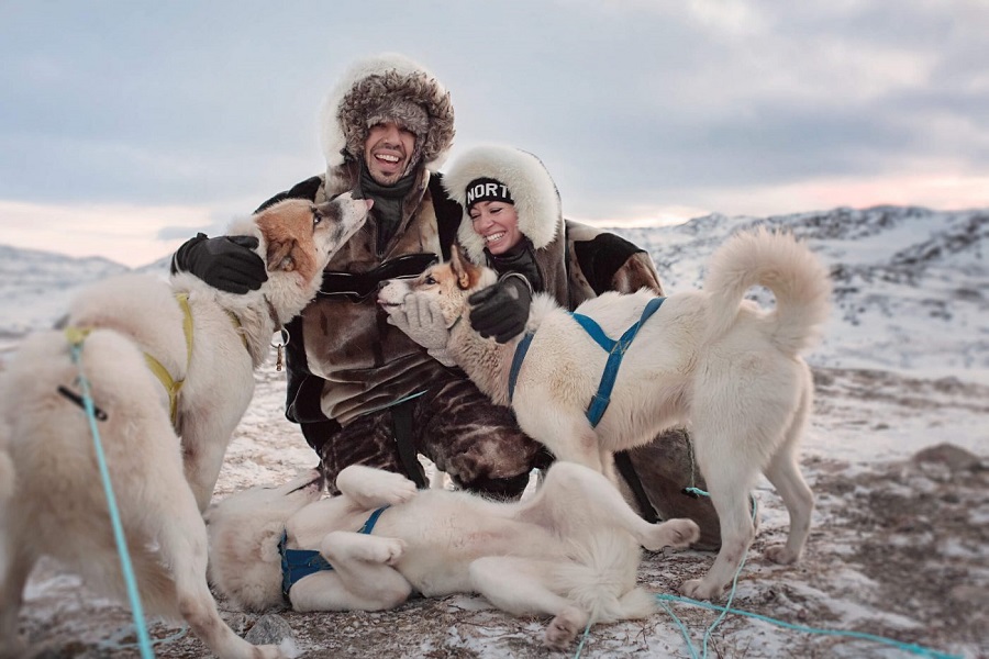 丹麦格陵兰岛因纽特犬雪橇极地狂奔活动(伊卢利萨特往返),马蜂窝自由