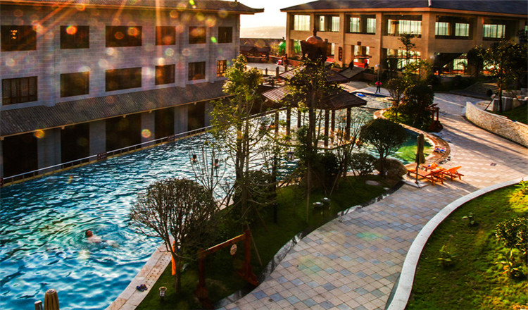 广元2天1晚广元温泉之旅广元市女皇温泉酒店双人早餐双人温泉