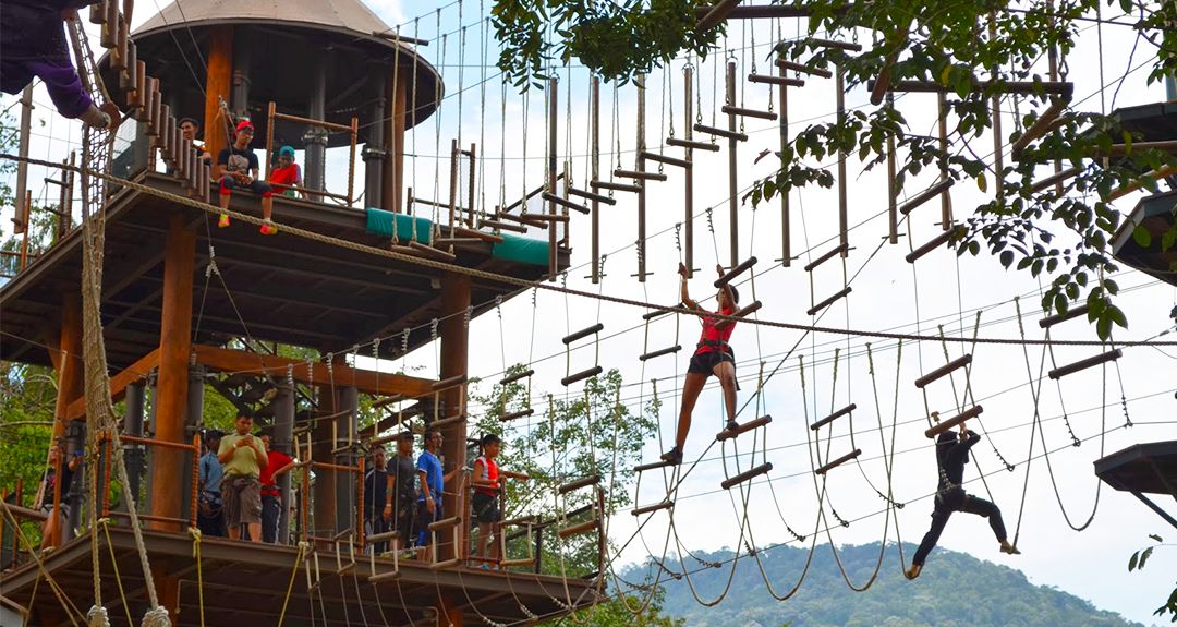 甲米冒险乐园丛林飞跃体验 krabi fun park zipline(多种难度套餐任君