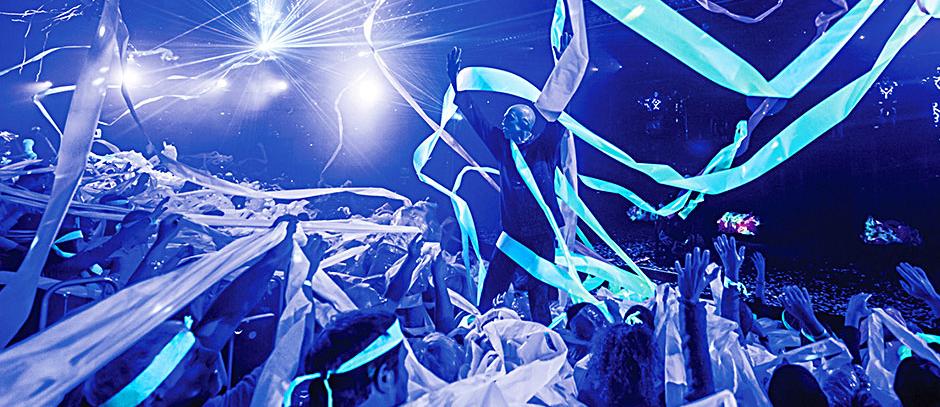 拉斯维加斯luxor酒店蓝人秀bluemangroupac区域座位无语言障碍