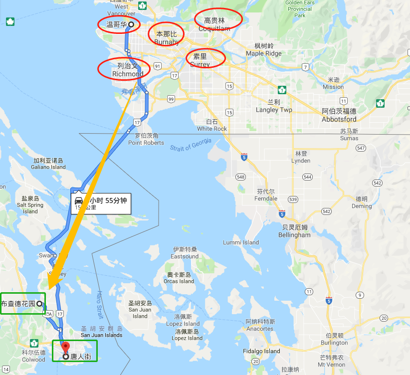 加拿大西部加西花园之都维多利亚市1日游英伦风情布查德花园维多利亚