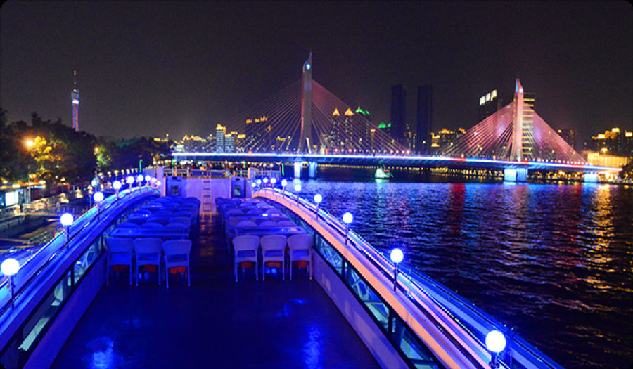 即买即用广州珠江夜游大沙头码头珠江水晶号(广州游不可错过的豪华