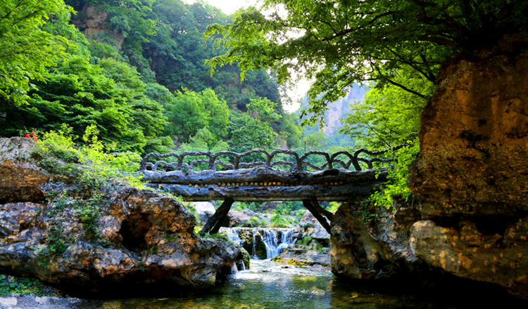 晋城蟒河生态旅游区位于山西省晋城市阳城县东南40公里,它北承太岳,东