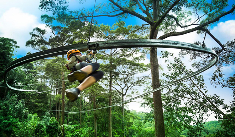 普吉岛丛林飞跃hanumanworld哈奴曼世界天空漫步原子过山车可观海景