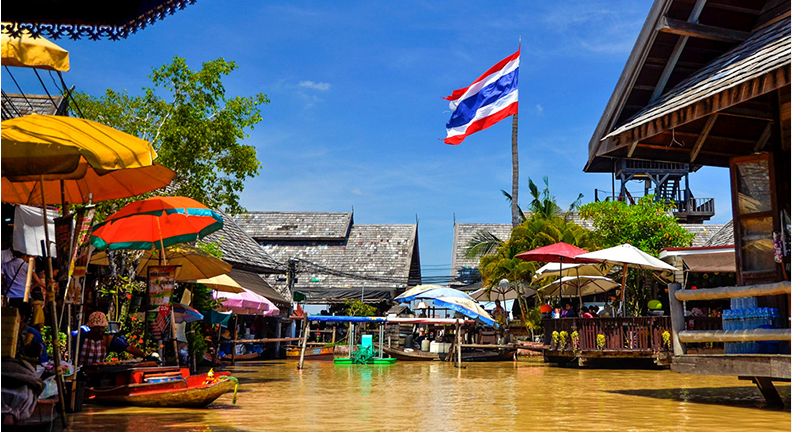 泰国芭提雅四方水上市场/杜拉拉水上市场/四合镇水乡乐园门票电子票