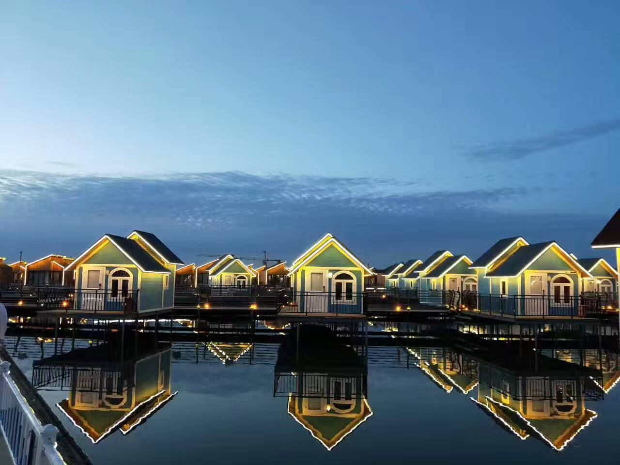 乐亭月坨岛华清月府温泉酒店一晚住宿双人早餐双人晚餐双人月岛门票