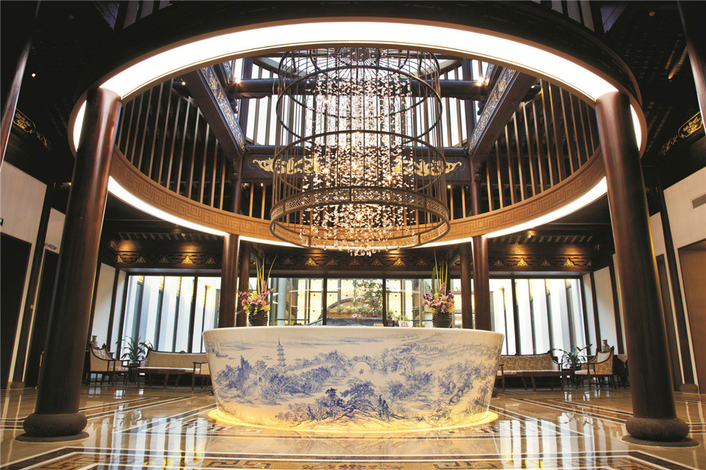 乌镇枕水度假酒店1晚西栅景区门票2张中西式自助双人早餐转角咖啡吧