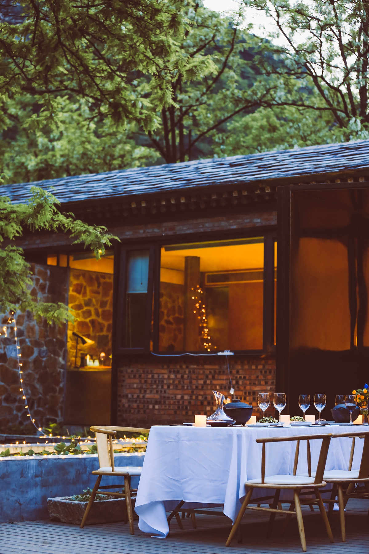 院落61黄栌花开一晚两天独享私家小院体验别样的盛夏晚餐管家服务含