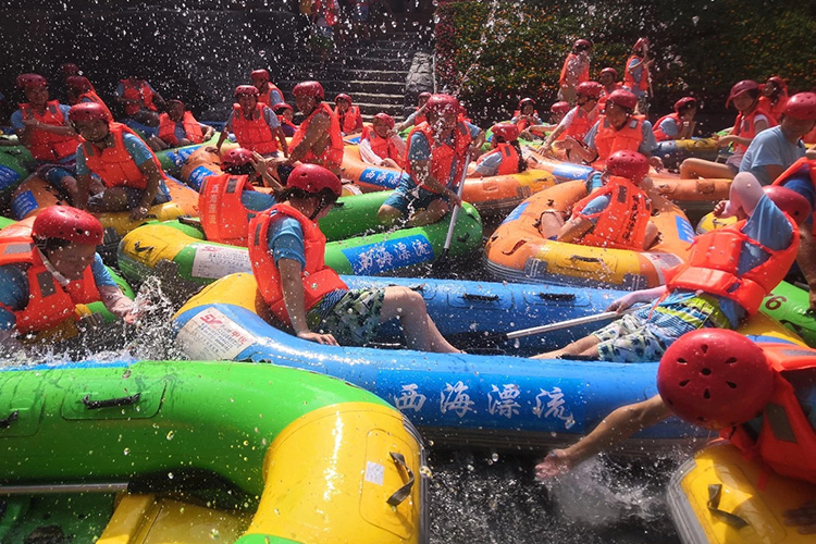 庐山西海奇幻漂流将军峡吴王谷一日游原桃花溪漂流升级改造激流穿梭