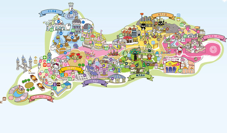 粉色童话安吉凯蒂猫家园hellokitty粉色主题乐园梦幻少女心亲子互动