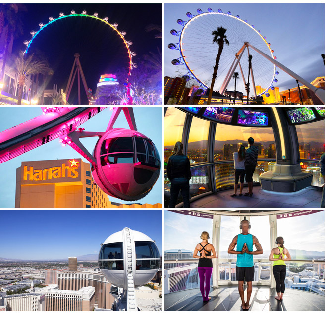 拉斯维加斯豪客摩天轮门票highroller自动出票扫码入场欢乐酒水