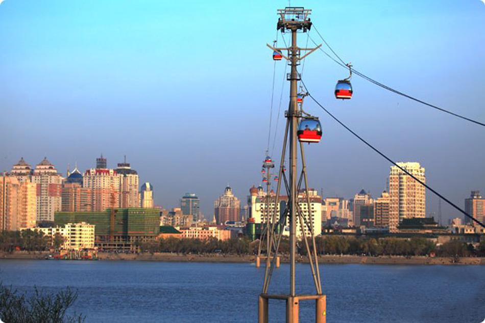 松花江观光索道门票哈尔滨旅游哈尔滨景区门票