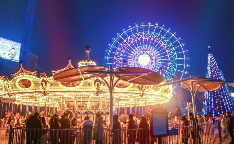 重庆圣名环球城游乐园夜场欢乐10次卡随买随用15个项目选10个含摩天轮