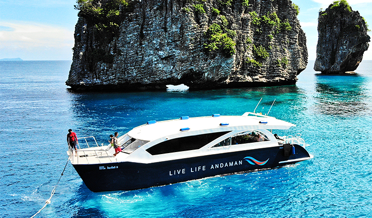 甲米兰塔岛普吉rokhaa岛洛克岛哈岛合金快艇豪华游艇高速快艇一日游水