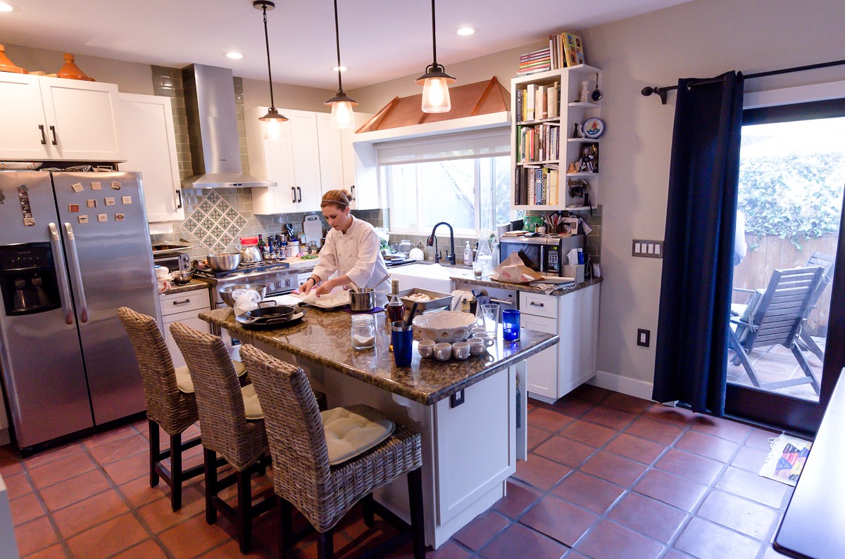 美国洛杉矶当地私家美食厨房享受精美晚餐