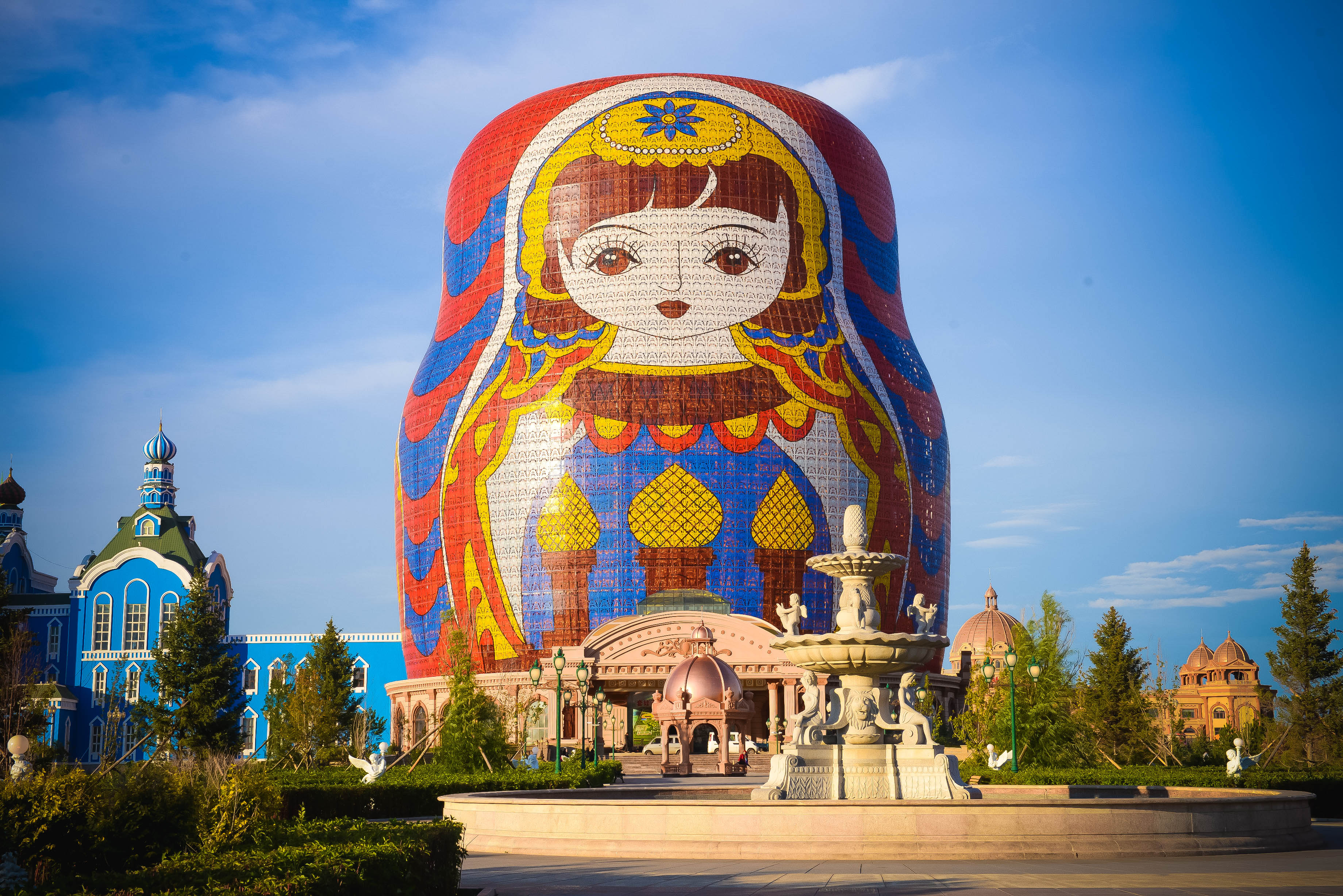 内蒙古满洲里口岸套娃景区