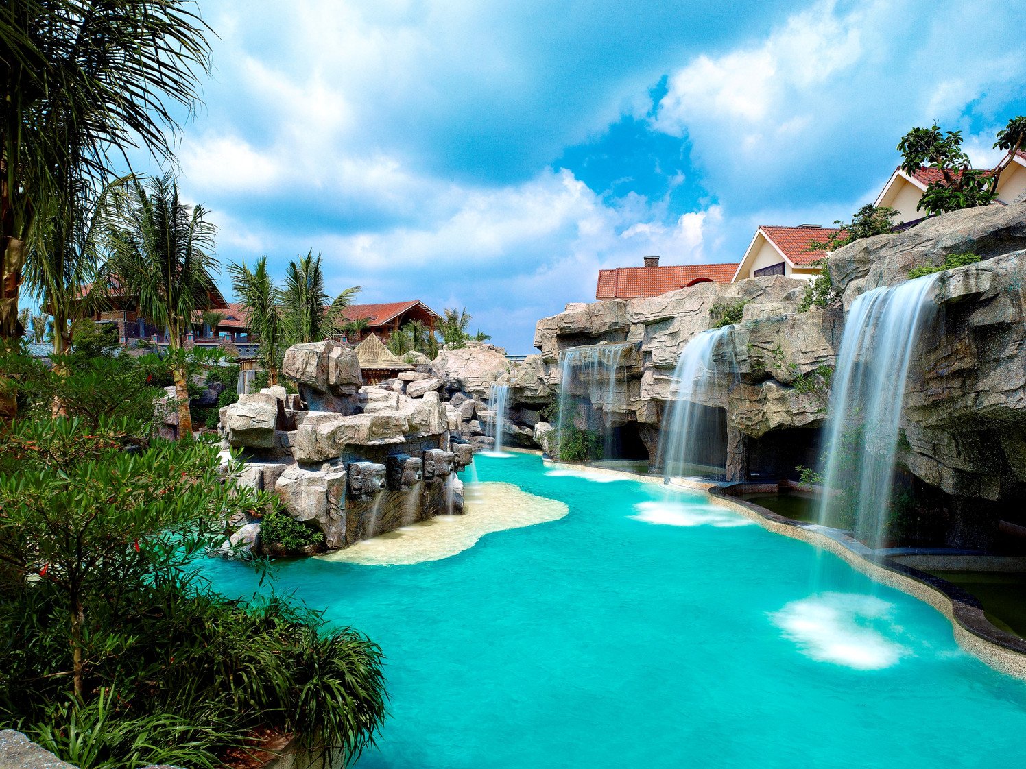 海口观澜湖温泉酒店2大2小早餐温泉自助晚餐冯小刚电影公社