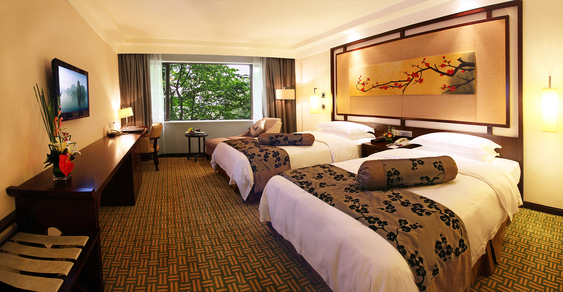 桂林桂山华星酒店漓江畔豪华庭院式度假酒店市中心地段交通便利赠送