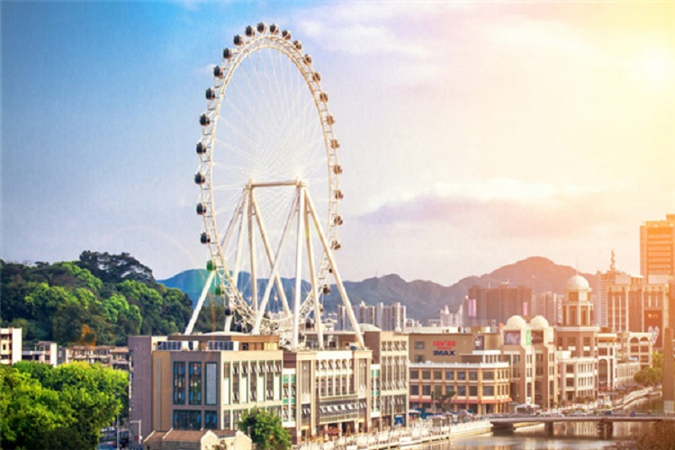 中山幻彩摩天轮门票中山歧江两岸美景都市万般风情尽收眼底