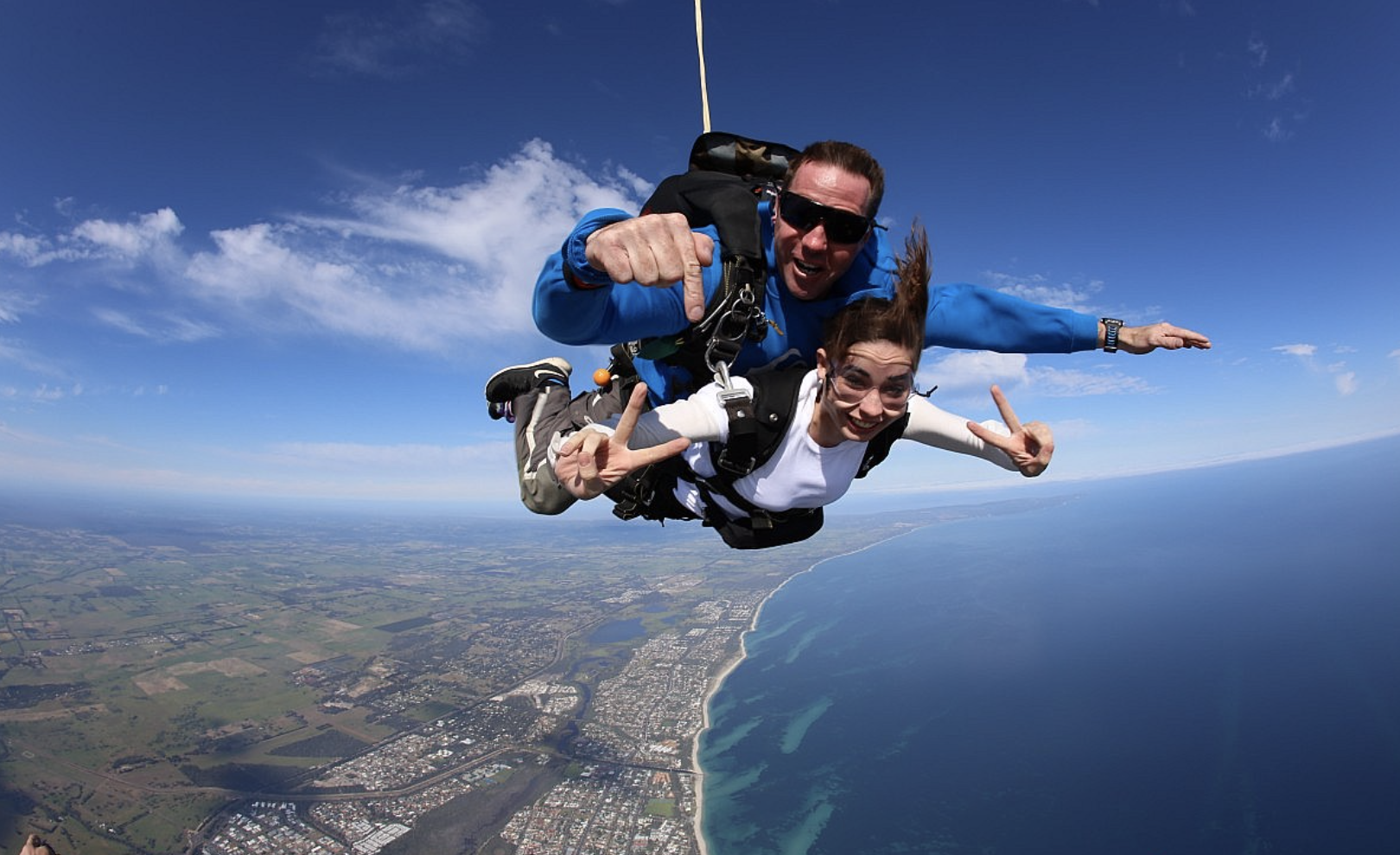 西澳珀斯 罗特尼斯岛 高空跳伞(电子票无需打印 专业教练 不同高度可