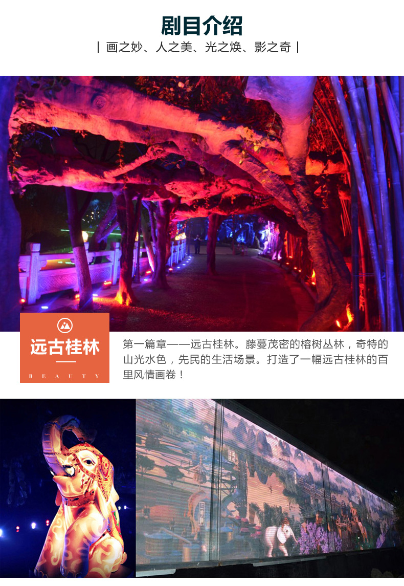 桂林象鼻山奇幻灯光秀 象山景区象山传奇门票(电子票)